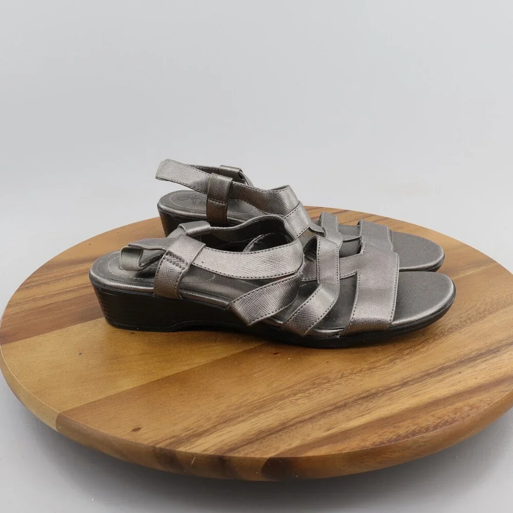 Women Life Stride Sandal Gray Size 8 - Picture 3 of 10